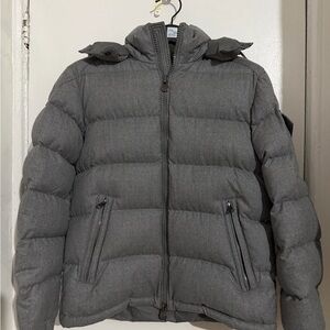 Moncler Montgenevre Dark Grey Down Jacket, Size 3